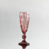 Criss Purple Stem Glass Set Of 6